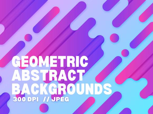 4 Geometric Abstract Backgrounds