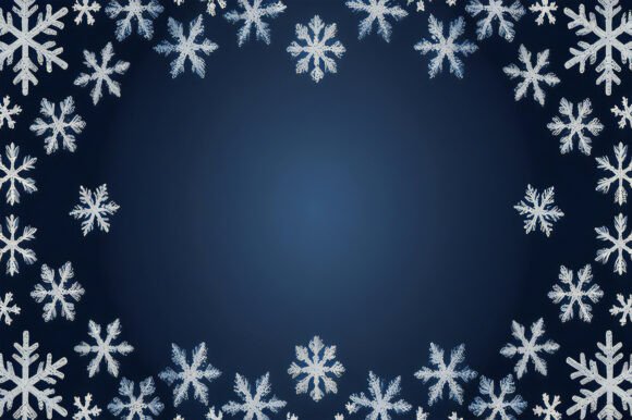 A Blue Background with White Snowflakes: A Versatile Design Element for Creative Projects