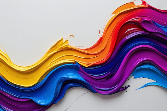 A Colorful Paint Swirls Background for Creative Excellence