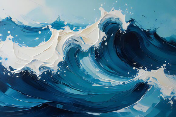 A Painting of a Wave: Capturing the Essence of Motion and Creativity