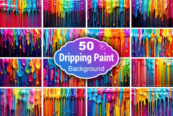 Dripping Ink Background
