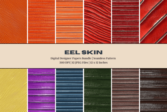Eel Skin Digital Paper for Creative Projects