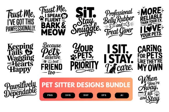 Pet Sitter SVG Bundle