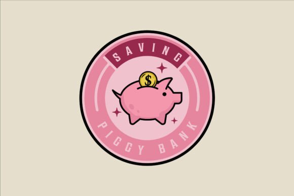 Piggy Bank Emblem Logo Vector Color: A Versatile Symbol for Financial Success