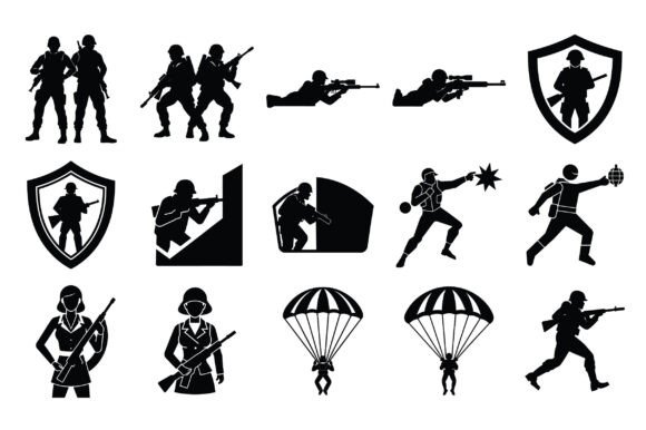 Soldier Silhouette Vector