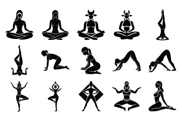 Yoga Female Silhouette Vector: A Versatile Design Asset